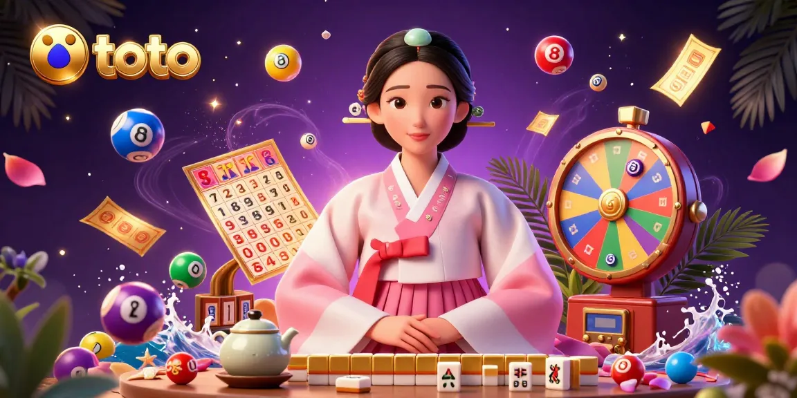 Engage in thrilling toto lottery with vibrant balls and golden prizes in this dynamic illustration.