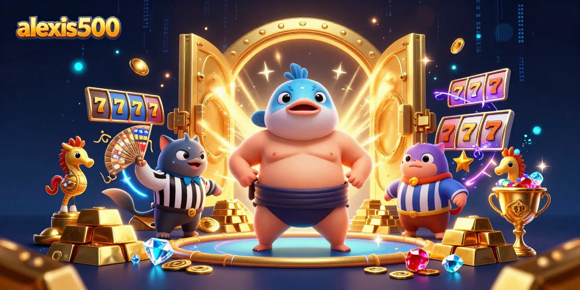 Engage with alexis500's thrilling gaming experience featuring a vibrant underwater scene with slot symbols.