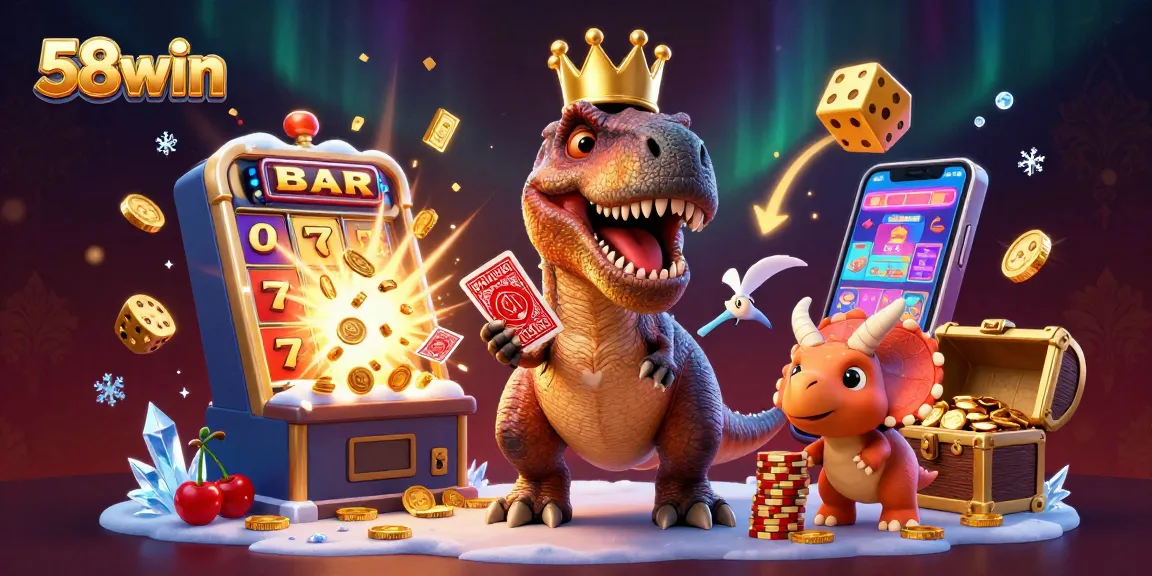 Players engage with slots and games at 58win, enjoying dynamic casino action and vibrant rewards.