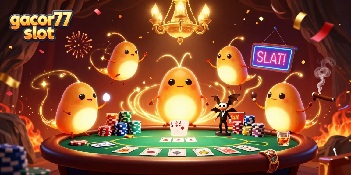 Pemain Gacor77 Slot mendapatkan kebahagiaan dengan suasana kasino yang berwarna-warni dan menarik.
