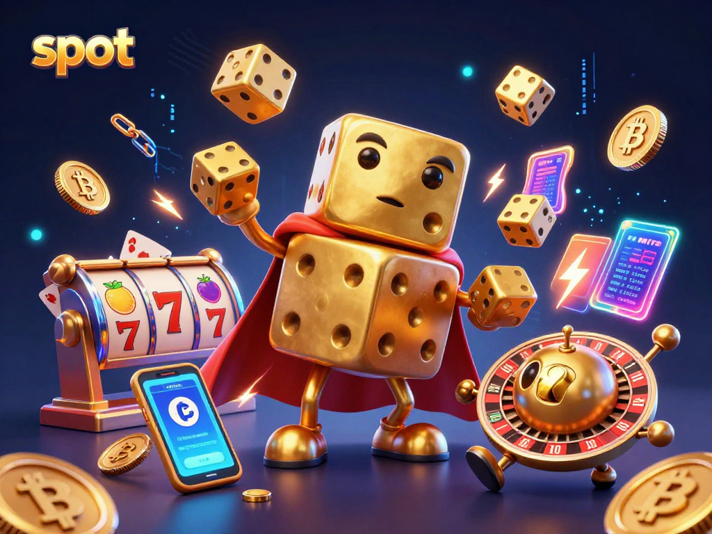 Spin the slot reels depicting jackpots and lucky symbols in this vibrant 3D casino illustration.