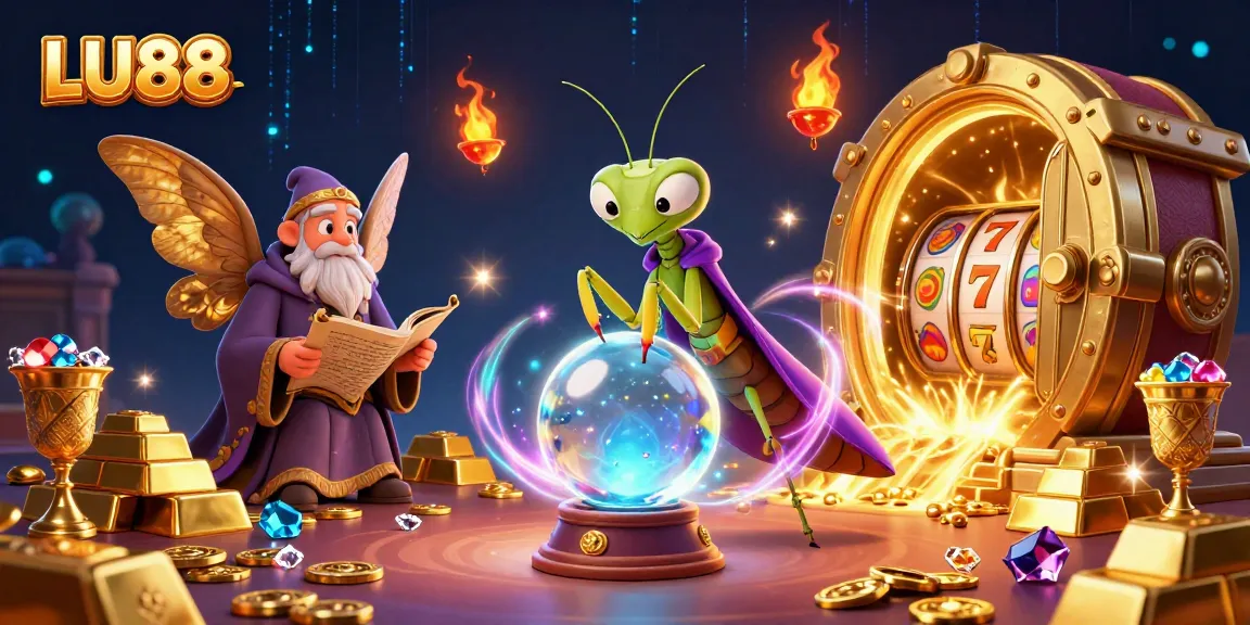 Engage in thrilling gameplay with LU88, featuring captivating characters in a vibrant casino scene.