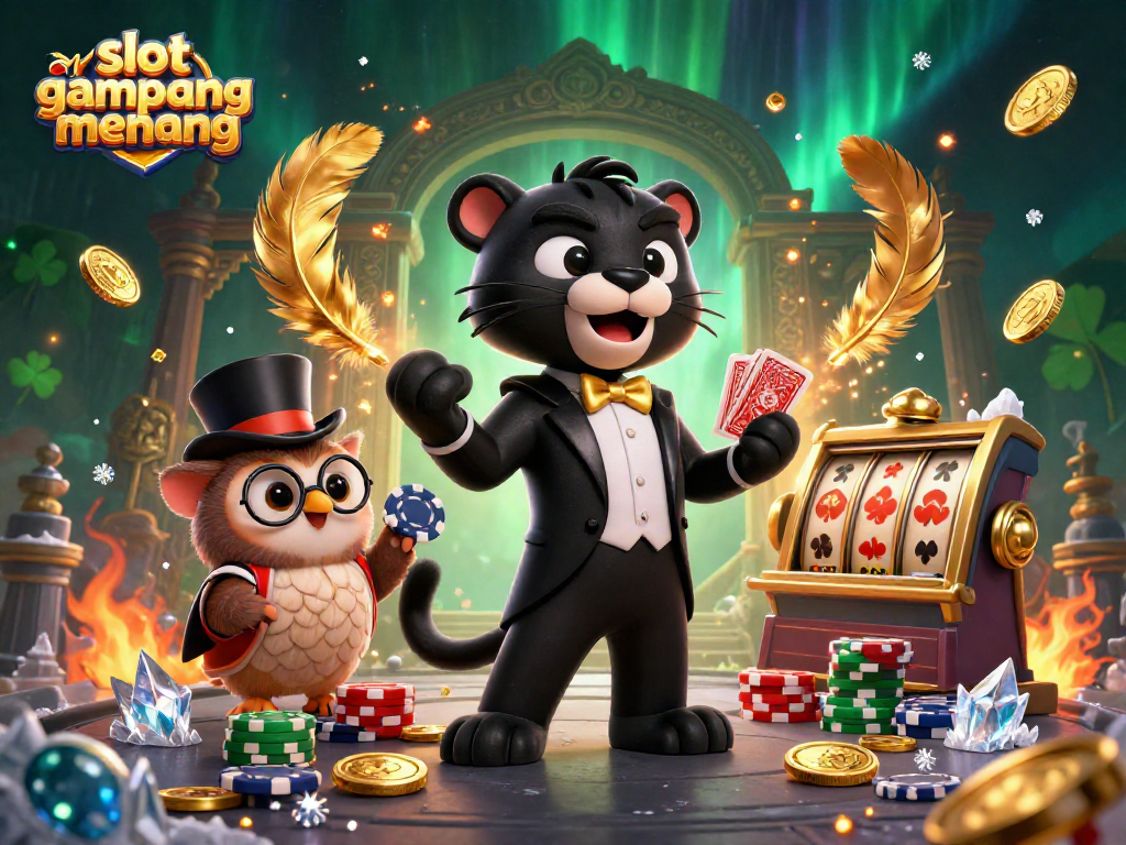 Experience thrilling gameplay with slot gampang menang in this vibrant casino scene.