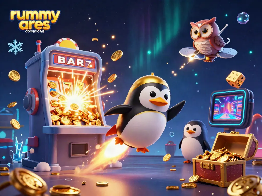 Experience the thrill of rummy ares download in a vibrant, dynamic casino space scene.