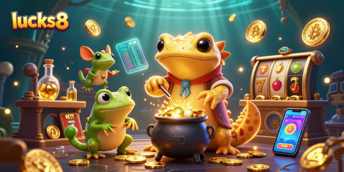 Experience the excitement of lucks8 slots with golden treasures in a vibrant casino atmosphere.