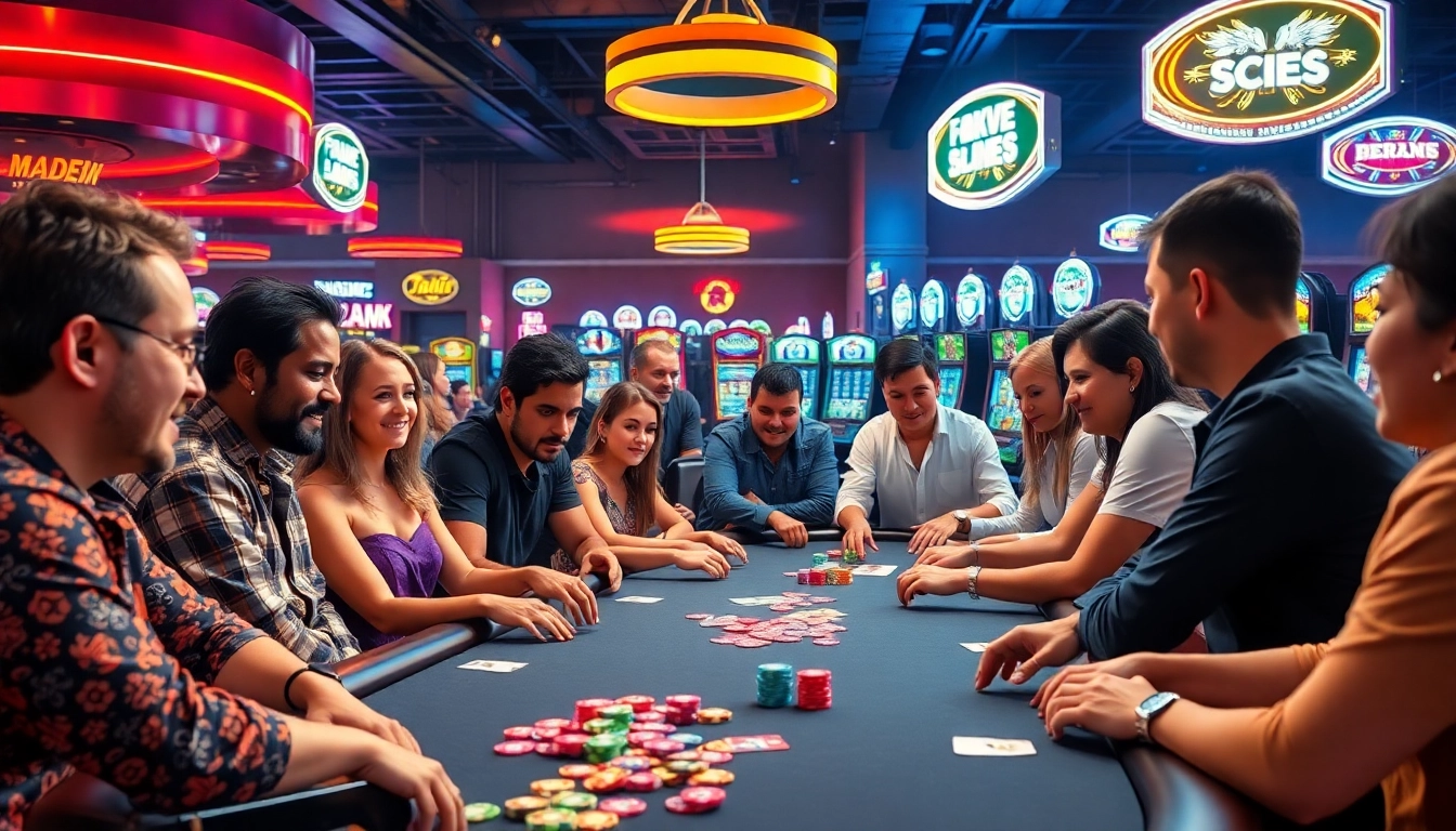 Nikmati keseruan togel389 di kasino yang sibuk dengan pemain dan dealer yang berkompetisi.