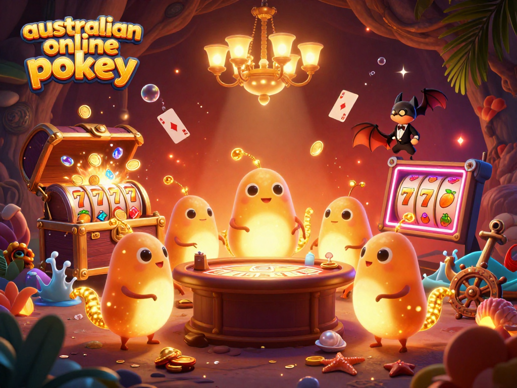Experience the thrill of australian online pokies with dynamic glowworms and immersive casino elements.