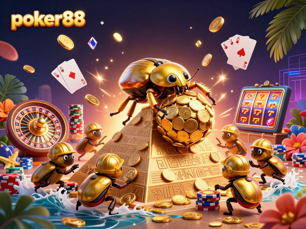 Mainkan poker88 dan saksikan keajaiban koin emas mengalir dalam permainan kasino.