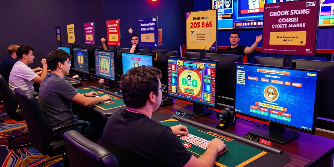 Players enjoying online casinos that accept credit cards with vibrant graphics and engaging gameplay.
