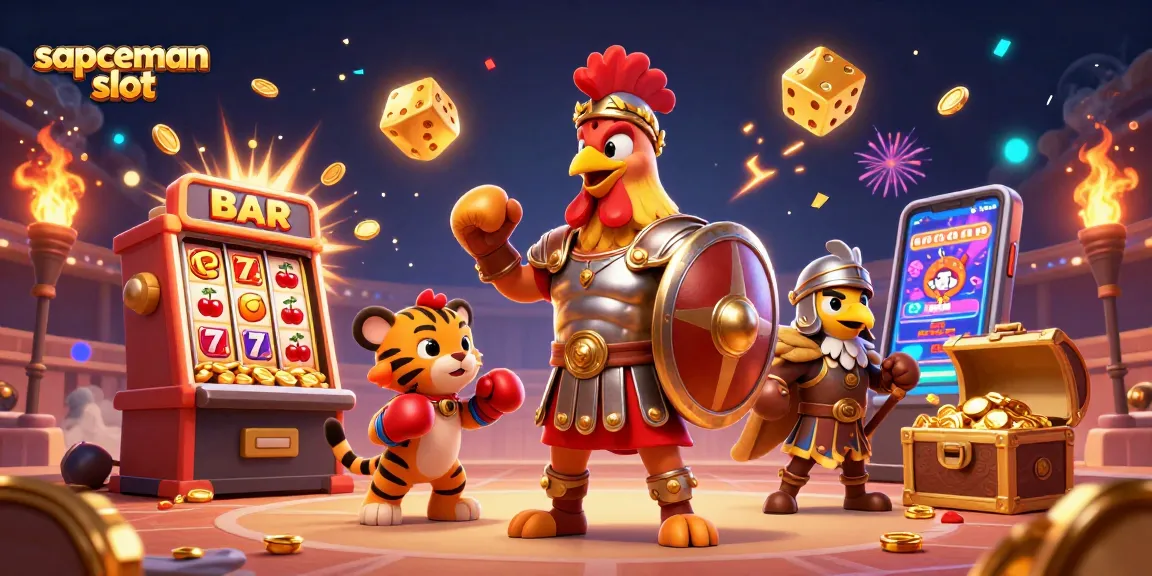 Experience thrilling action with sapceman slot as a rooster warrior conquers the casino arena.