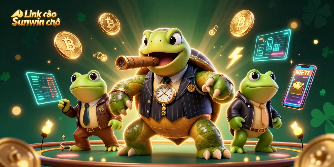 Capture the excitement at Link vào Sunwin chính thức with 3D characters in a vibrant casino scene.
