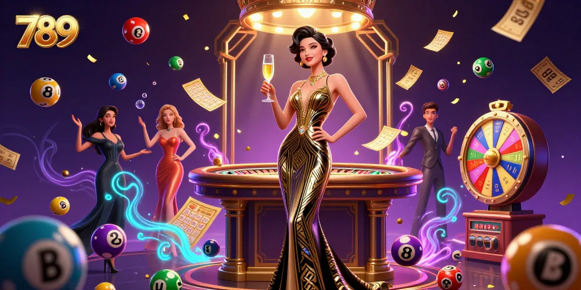 Experience the thrill at 789 with glamorous casino games and vibrant lottery elements.
