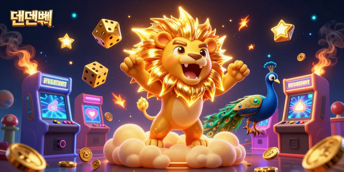 Bet and win with 텐텐벳 in this vibrant casino-themed 3D scene filled with excitement and strategy.