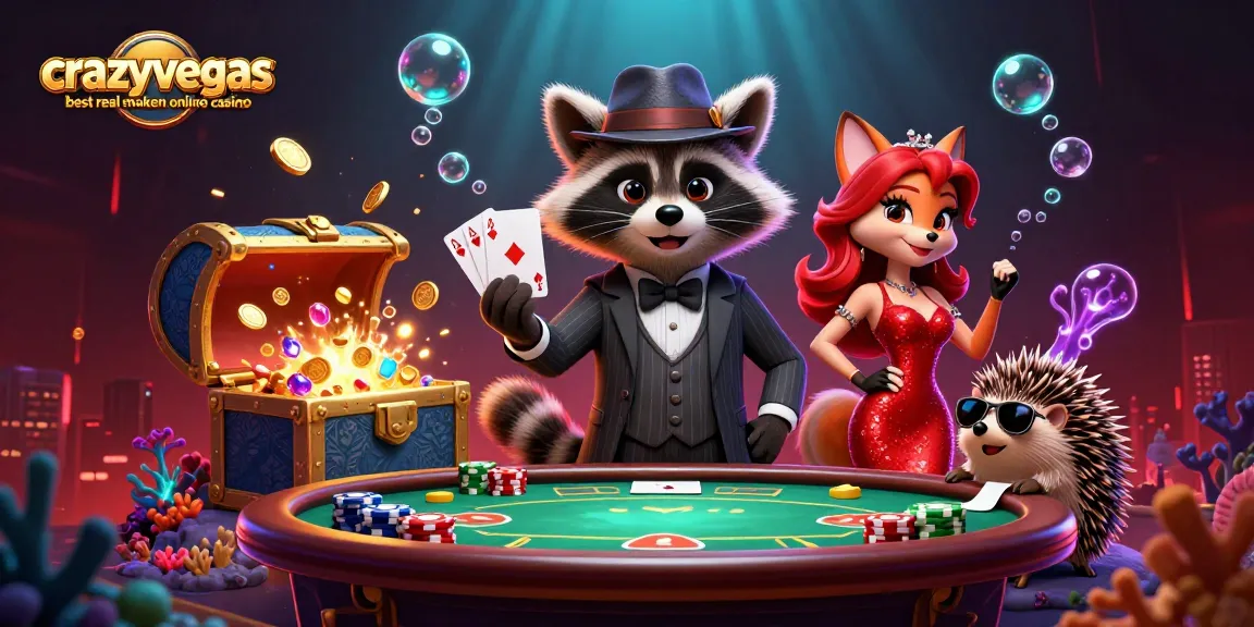 Experience the thrilling action at crazyvegas best real money online casino with colorful characters and vibrant games.