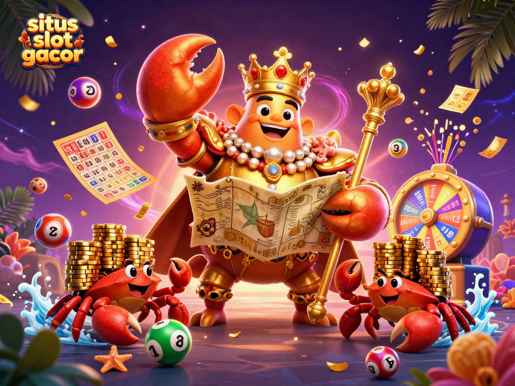 Memenangkan permainan situs slot gacor dengan ilustrasi 3D karnaval yang penuh warna dan meriah.