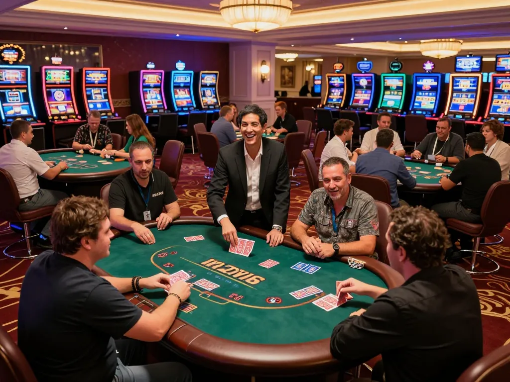 The g28 game captivates players at an exciting casino, showcasing vibrant poker tables and thrilling gameplay.
