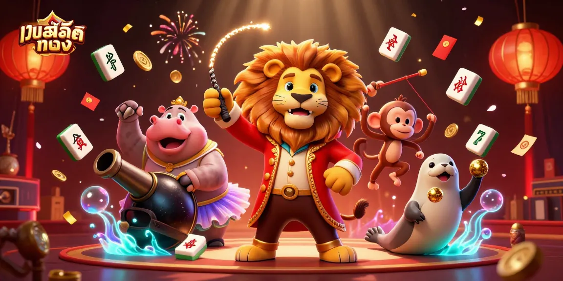 Experience เว็บสล็อตตรง with vibrant characters and elements emphasizing excitement in the casino scene.