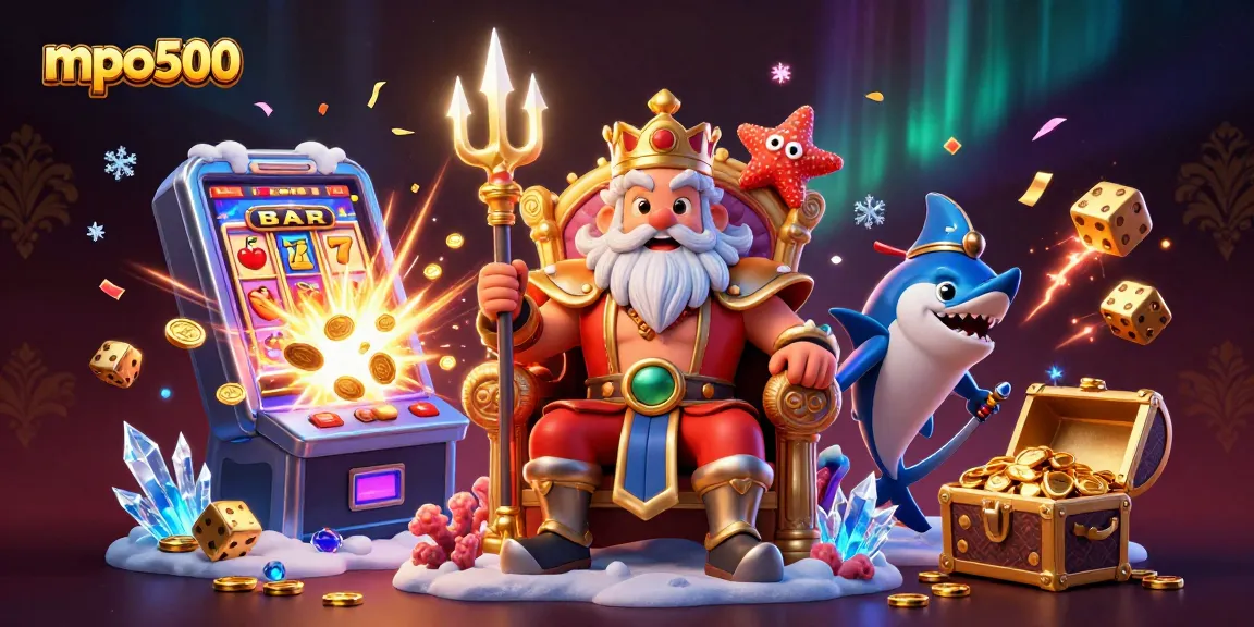Experience vibrant gameplay action with mpo500 featuring dynamic slot themes and a majestic coral throne.