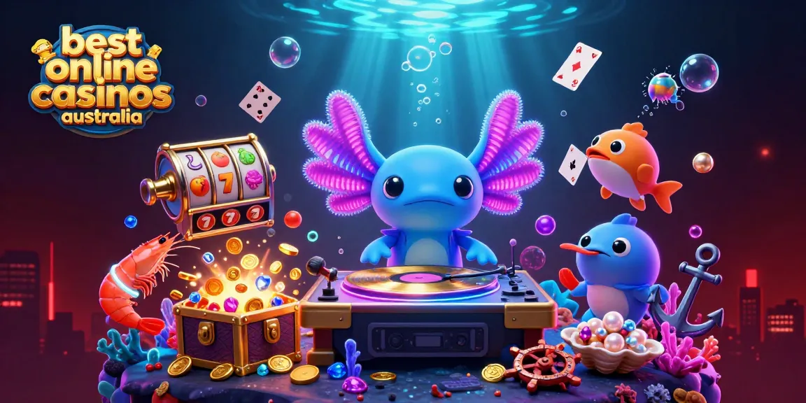 Dance and enjoy the vibrant atmosphere at the best online casinos australia with colorful characters and elements.