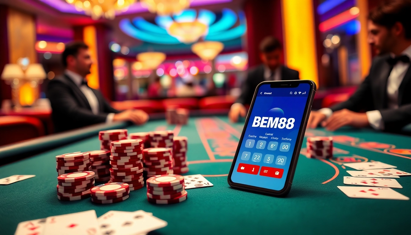 Experience thrilling gameplay at BEM88 with a professional casino atmosphere.