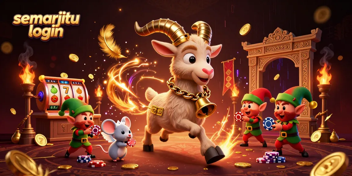 Login semarjitu untuk menang di kasino online seru dengan karakter lucu.