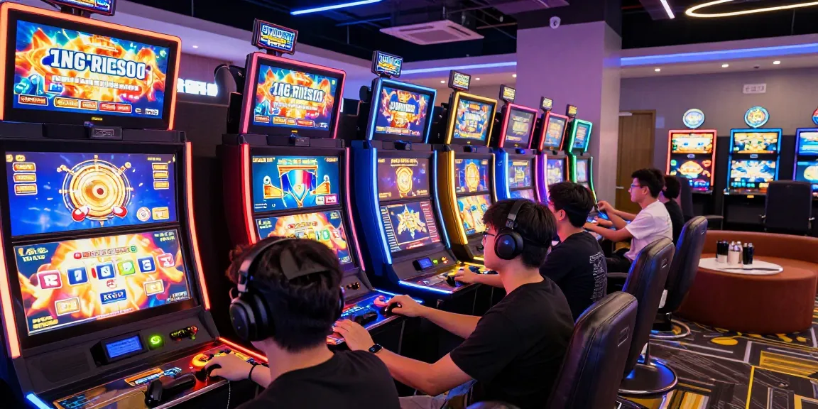 Exciting pajaktoto slot gaming scene with diverse players enjoying dynamic online casino atmosphere.