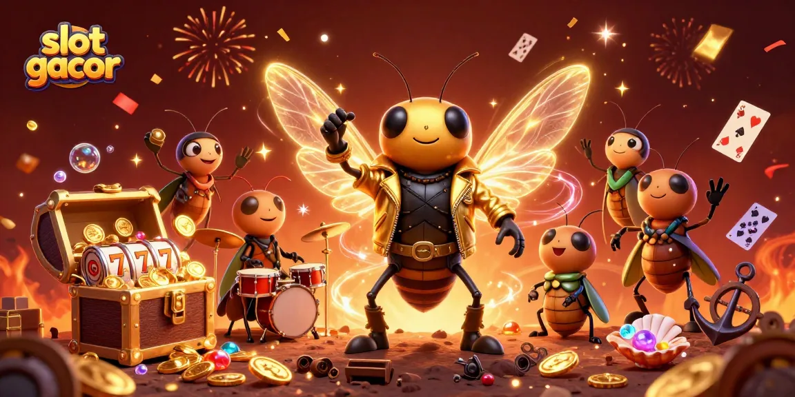 Experience thrilling slot gacor action with a remarkable 3D casino scene and vibrant characters.