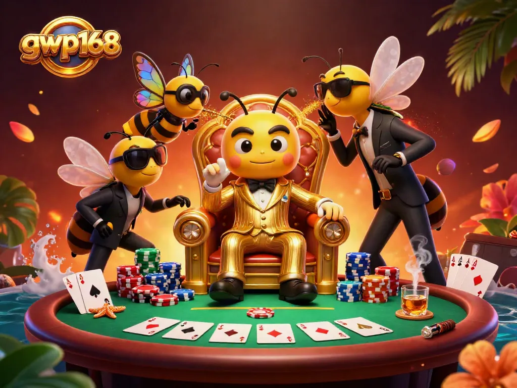 Menggandakan kemenangan dalam permainan slot dengan gwp168, ilustrasi casino penuh warna.