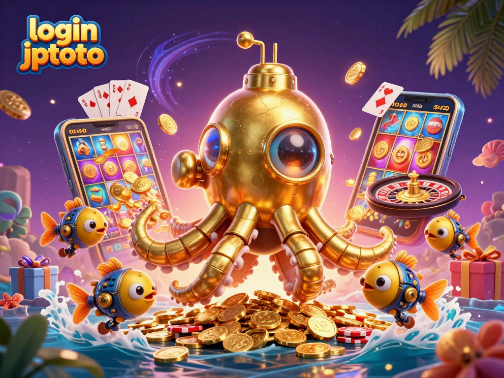 Engage in thrilling action with login jptoto as the kraken submarine dives through coins and slot games.