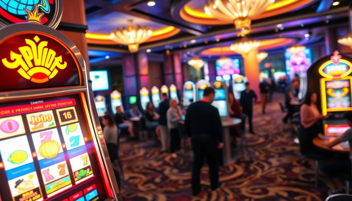 Experience thrills with the as38 platform slot online terpercaya showcased in a vibrant casino scene.