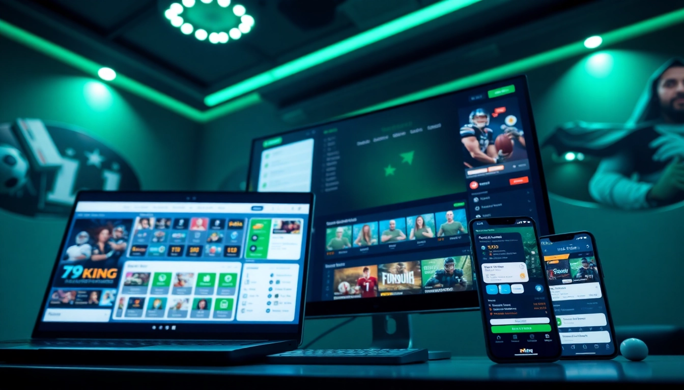 Fesselndes Bild der 79king Online-Wettplattform-Benutzeroberfläche, die Wettmöglichkeiten im Sport und ein benutzerfreundliches Design zeigt.