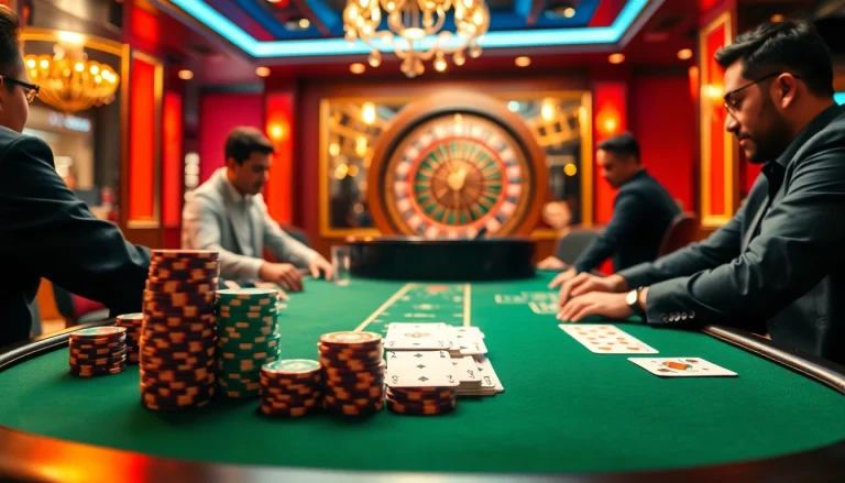 Experience the thrill of OK8386 at a luxurious poker table with vibrant stakes.