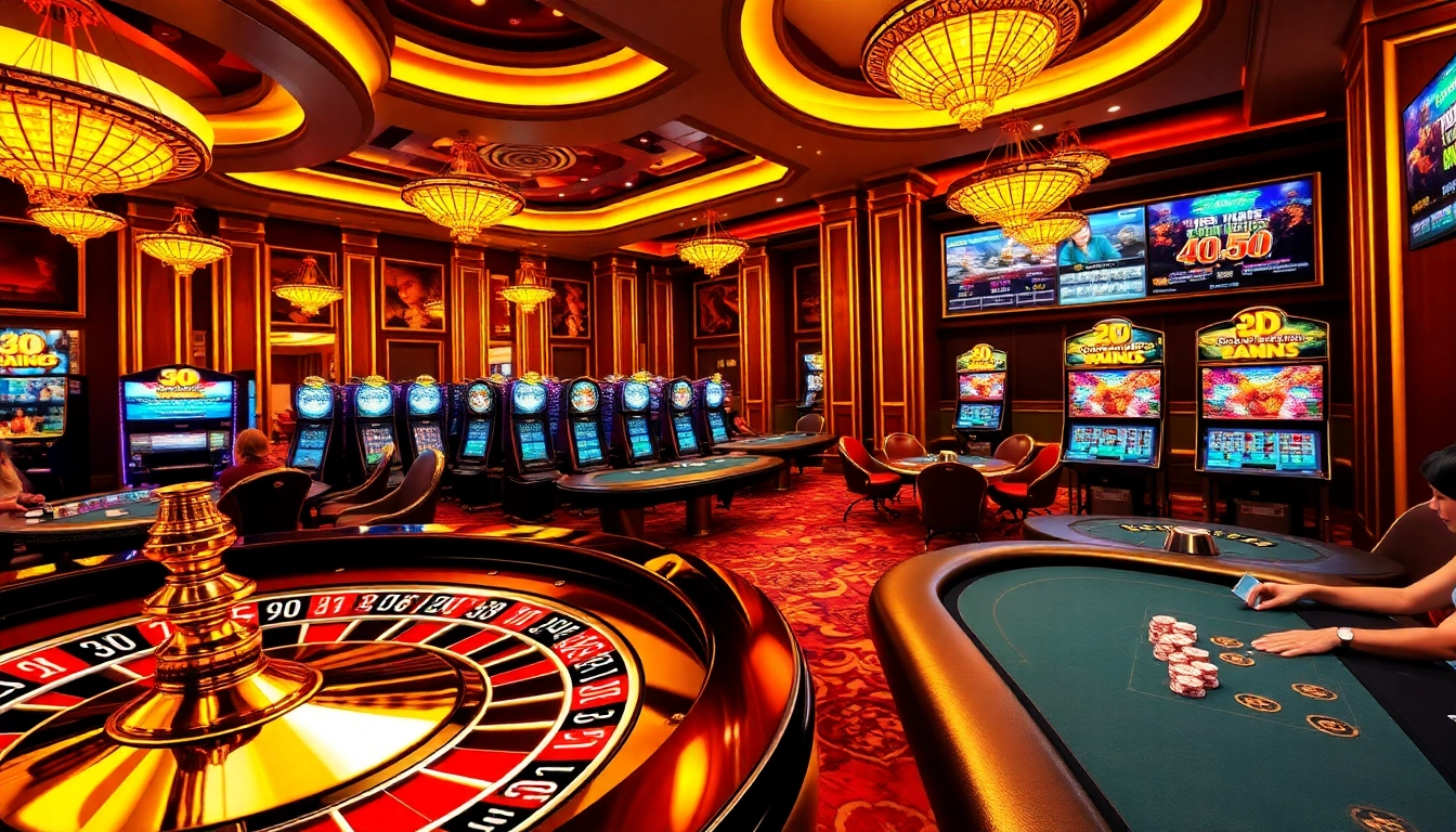 Experience the luxurious online gambling environment at https://mm88.sa.com/ with vibrant slot machines and intense poker action.