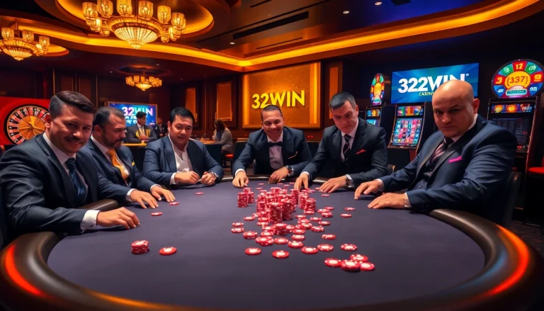 Experience the thrill of gambling at https://32win.football/ with vibrant poker games and luxury casino elements.