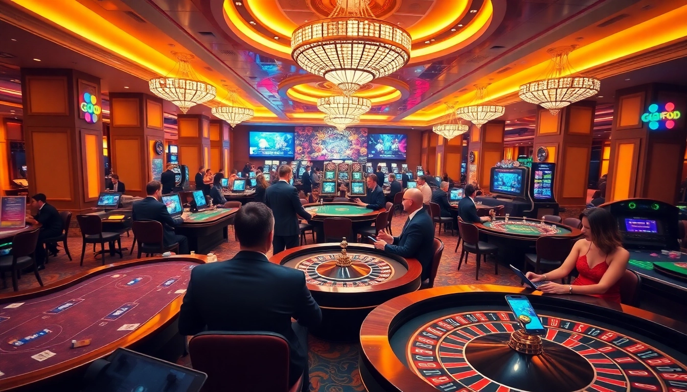 Experience the thrill of gaming on https://go8.food/ with vibrant casino tables and live players.