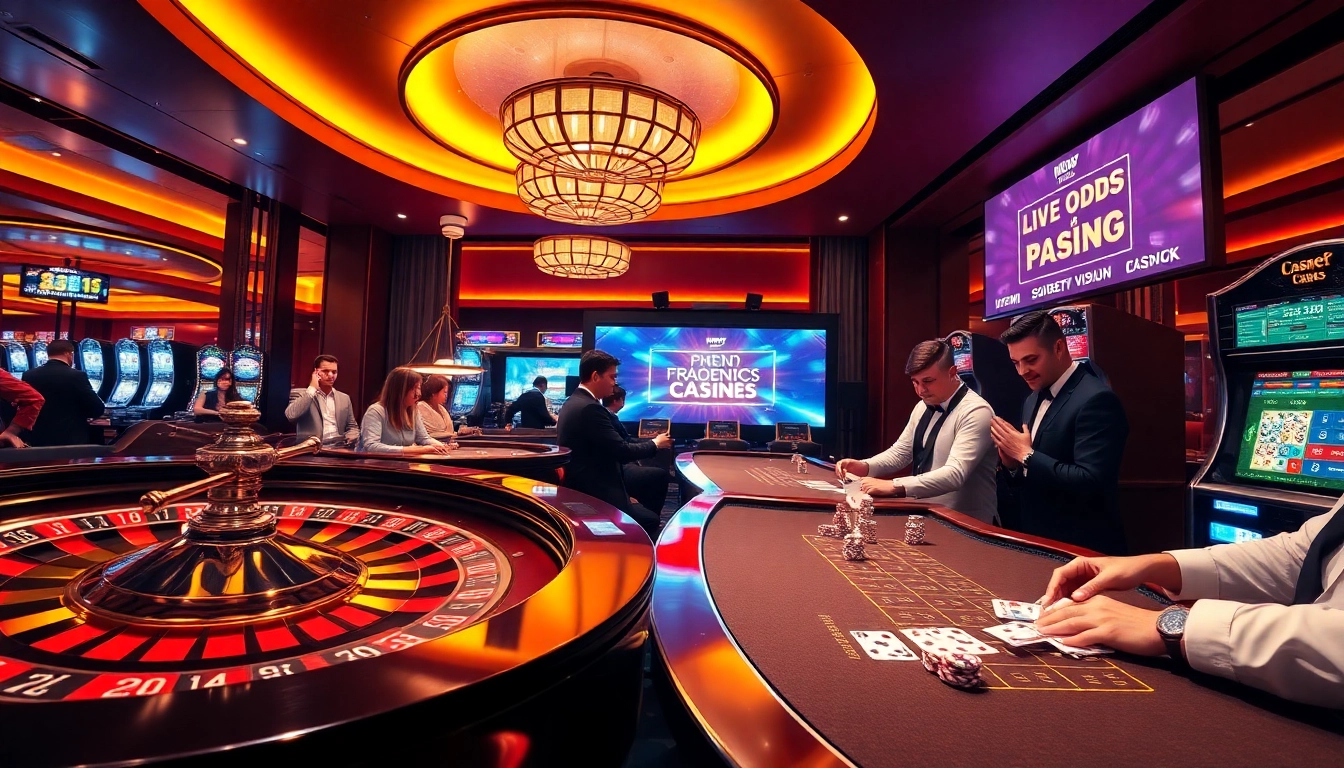 Experience the excitement of winning at https://soibet.vision/ with vibrant casino action including tables, cards, and players.