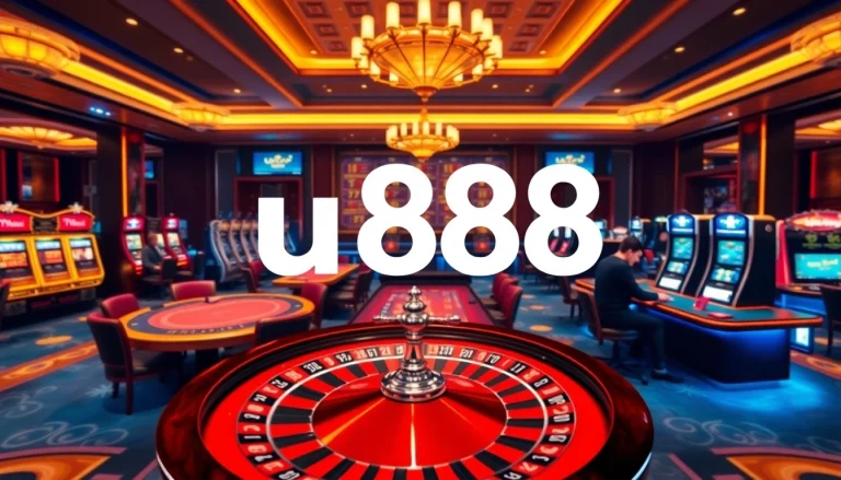 Experience thrilling gameplay at u888 with vibrant casino tables and exciting slot machines.