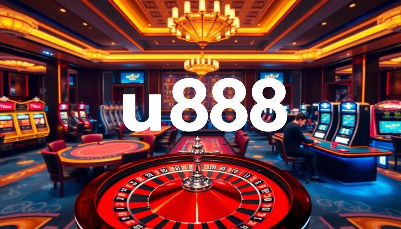 Experience thrilling gameplay at u888 with vibrant casino tables and exciting slot machines.