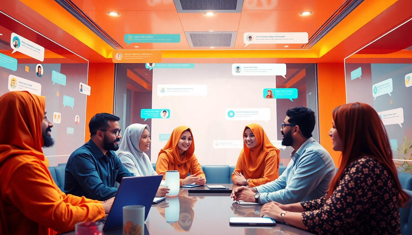 مشهد دردشة افتراضية جذاب لشات تعب قلبي، يعرض مستخدمين متنوعين يتفاعلون في بيئة عبر الإنترنت حيوية.