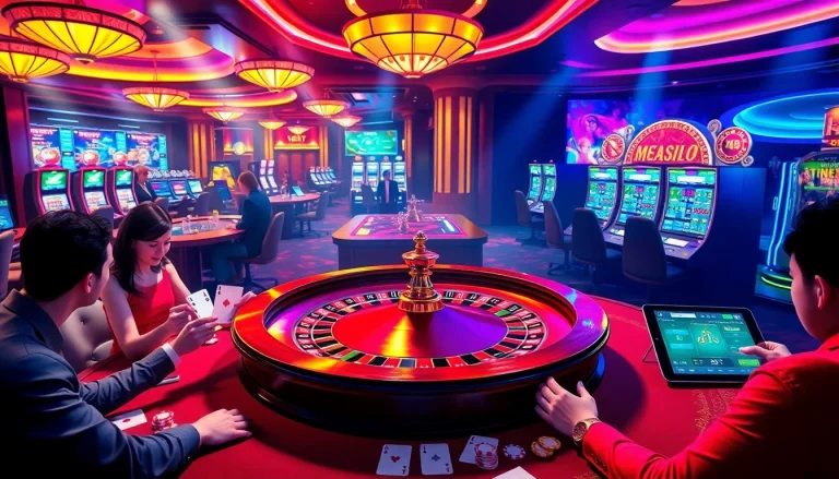 Experience the thrill of betting and gambling at BK8 Thai, showcasing vibrant casino action.