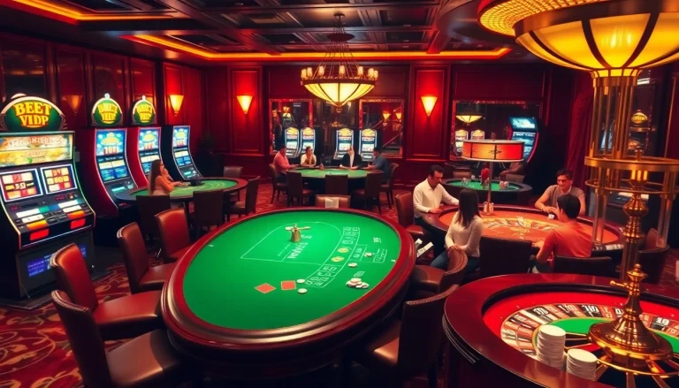Trải nghiệm cảm giác hồi hộp của trò cá cược với số tiền cược lớn trong casino sang trọng của Bet VIP.
