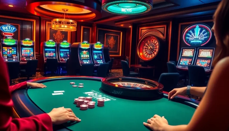 Trải nghiệm cảm giác hồi hộp của các cược có quy mô lớn cùng Bet VIP tại bàn poker sang trọng.