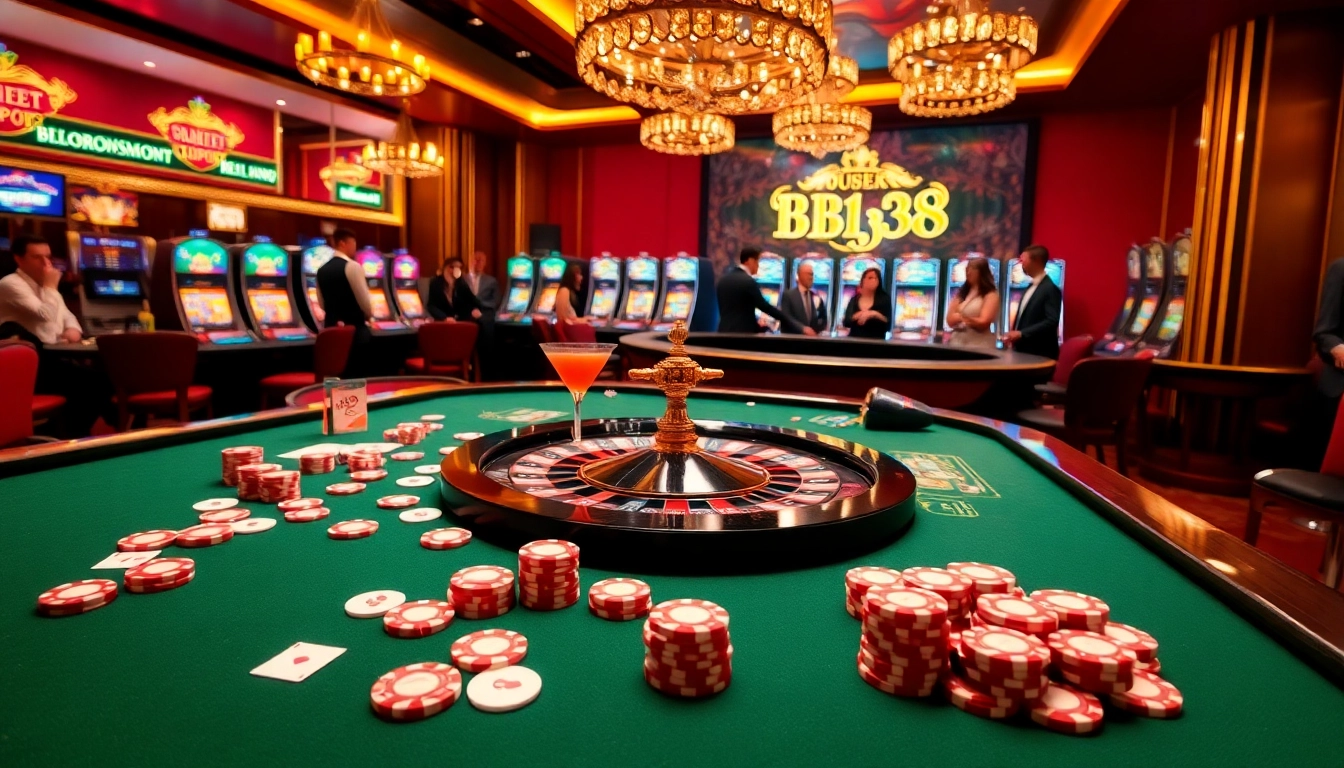 Experience dynamic gaming at BJ38's exciting casino tables filled with action-packed moments.