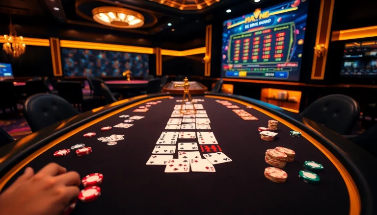 התחברו לרמיקוב אונליין באווירה קזינו מרגשת הכוללת משחקי קלפים צבעוניים ורולטה אלגנטית.