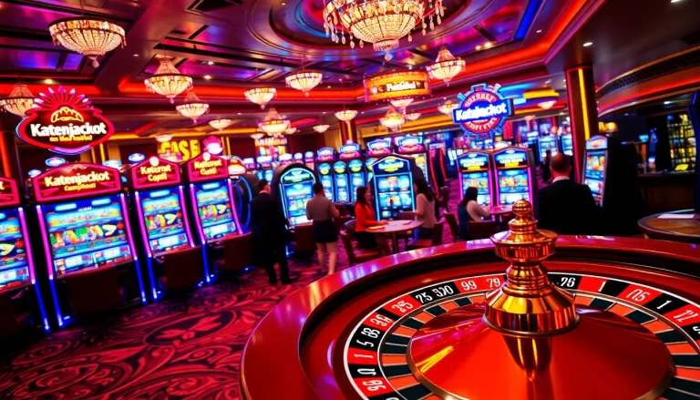 Experience thrilling wins at Kaptenjackpot with vibrant casino games and luxurious atmosphere.