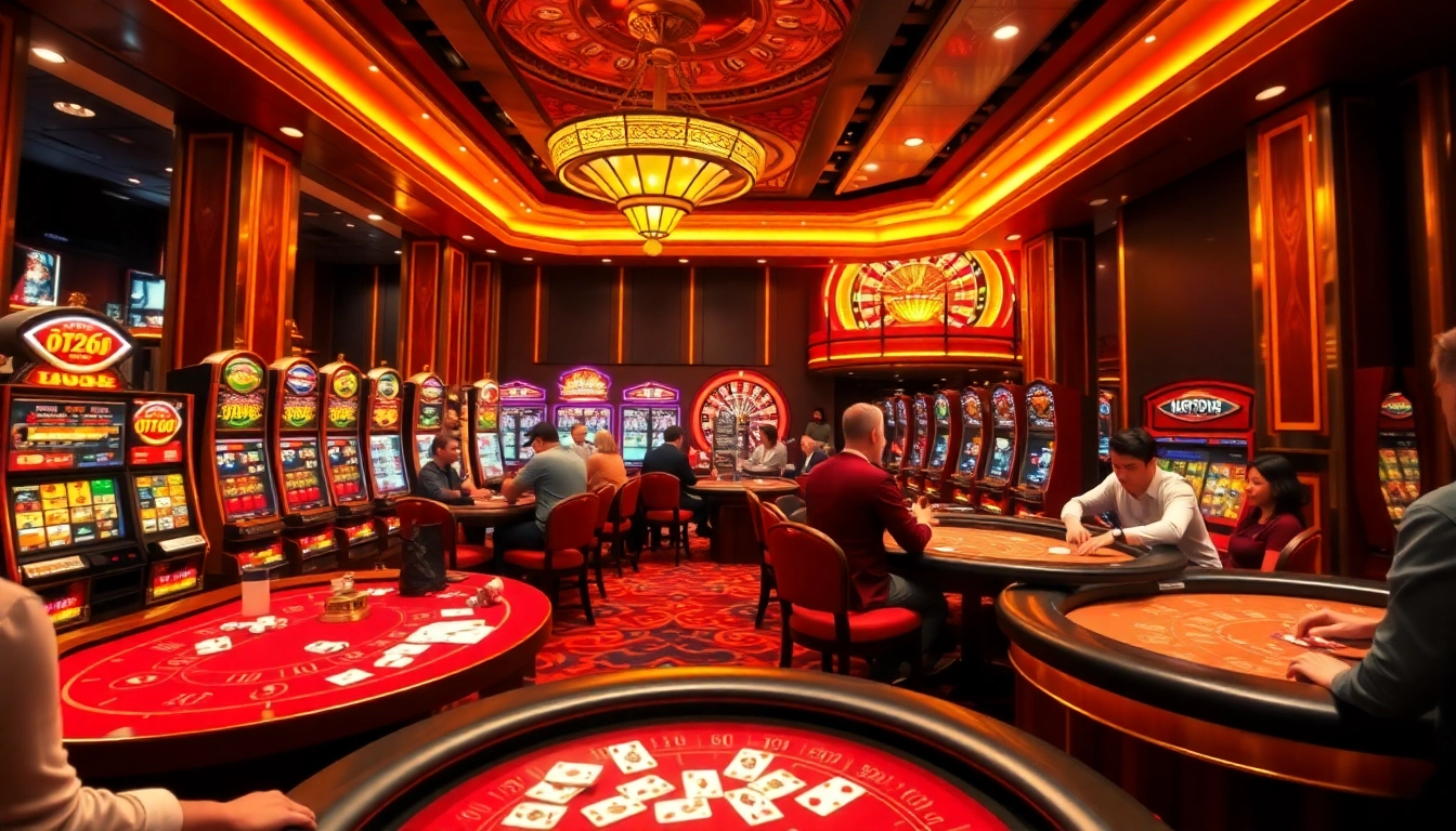 Engage in thrilling games at https://urr88.com/ casino floor with diverse gambling options and excitement.